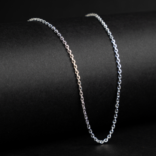 Modern Sleek Silver Chain | 24 inches