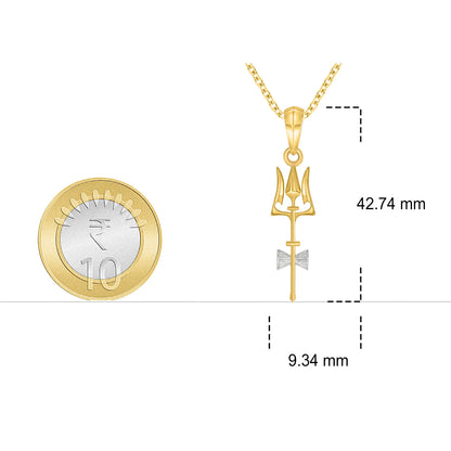 Kashi Blessed Trishul Damru Pendant