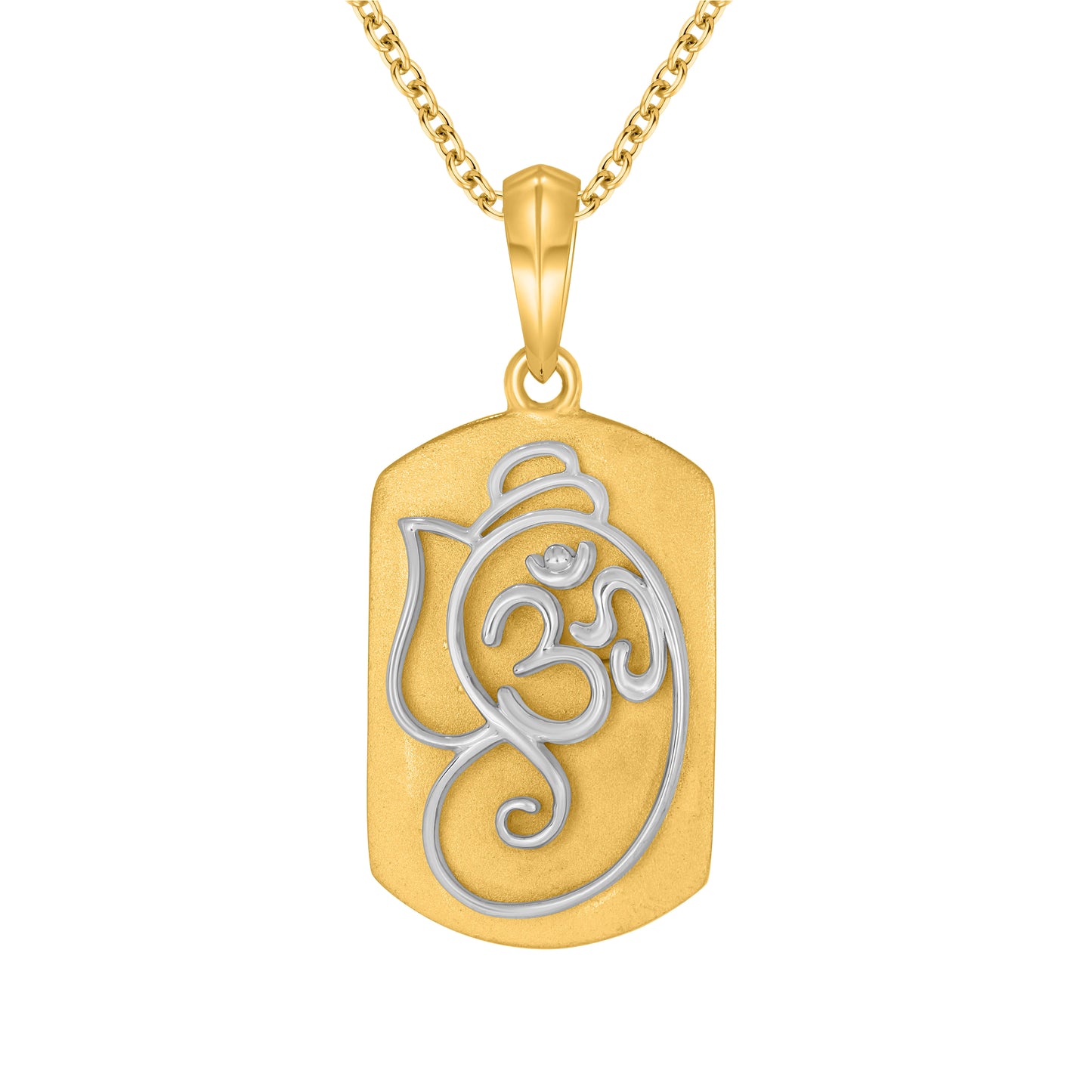 OM Ganesha Silver Pendant