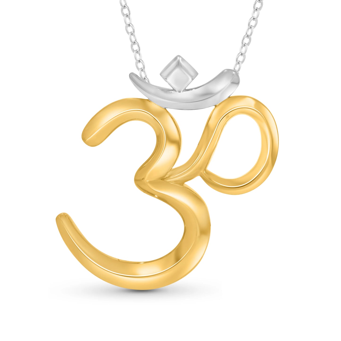 OM Silver Pendant