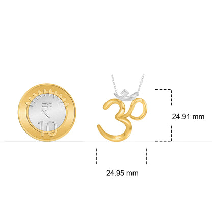 OM Silver Pendant