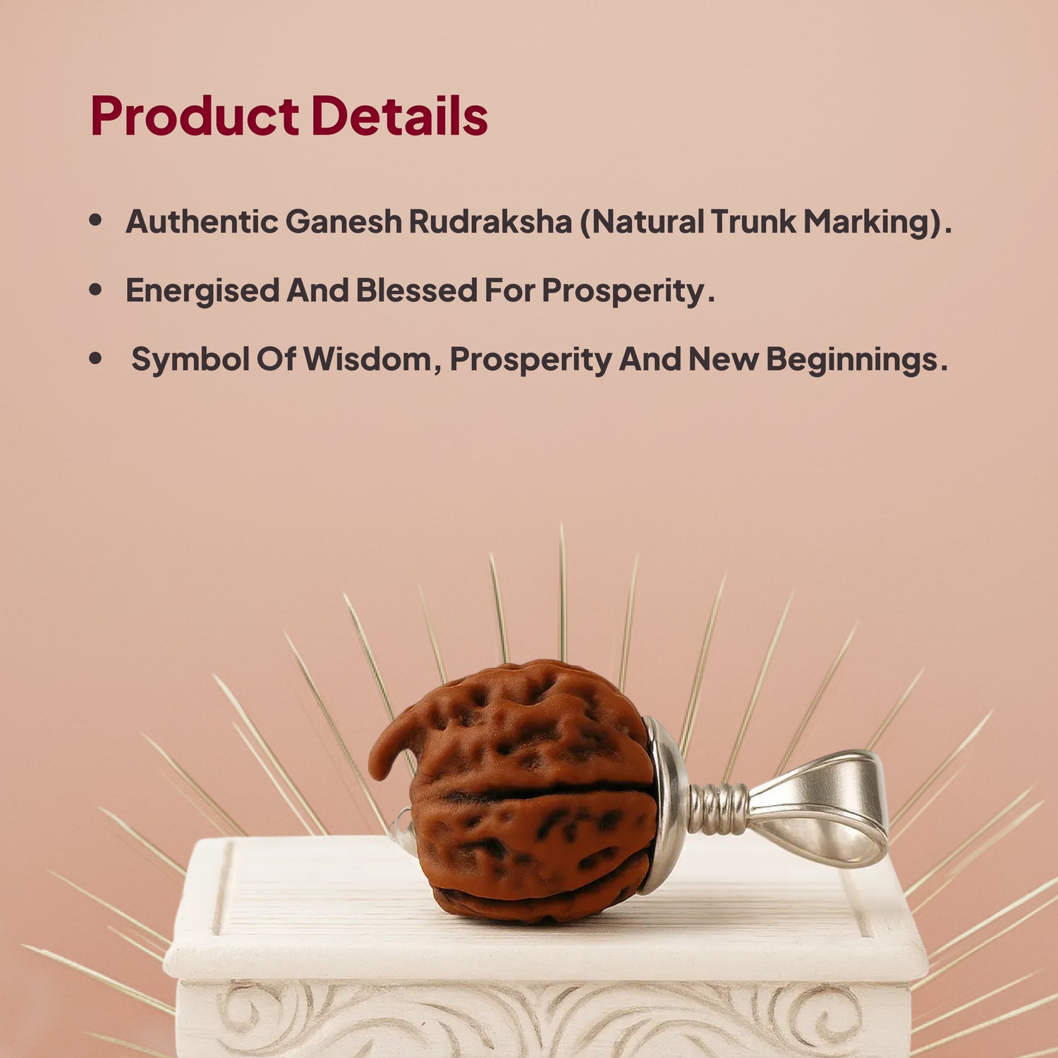 Ganesh Rudraksha Pendant