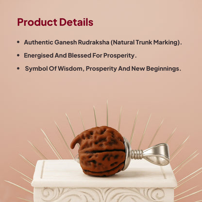 Ganesh Rudraksha Pendant