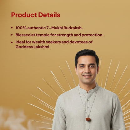 7 Mukhi Rudraksh Pendant- Nepali