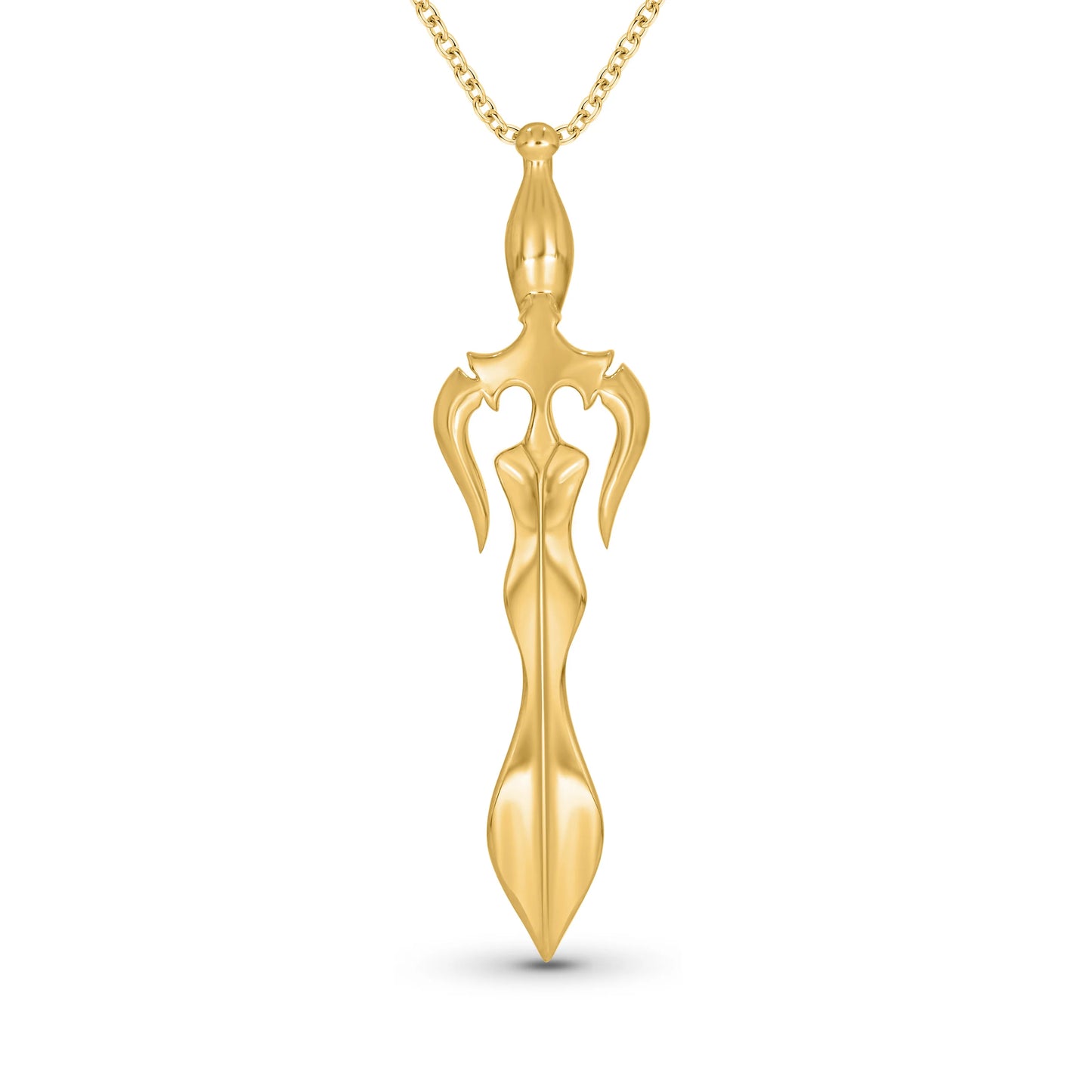 Trishul Talvaar Gold Pendant