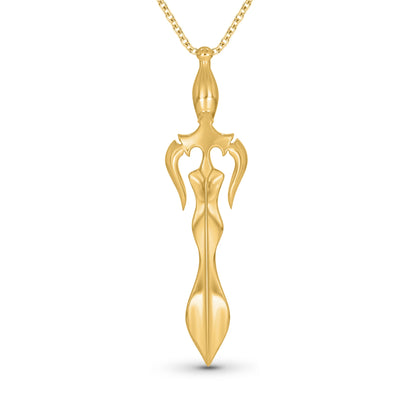 Trishul Talvaar Gold Pendant