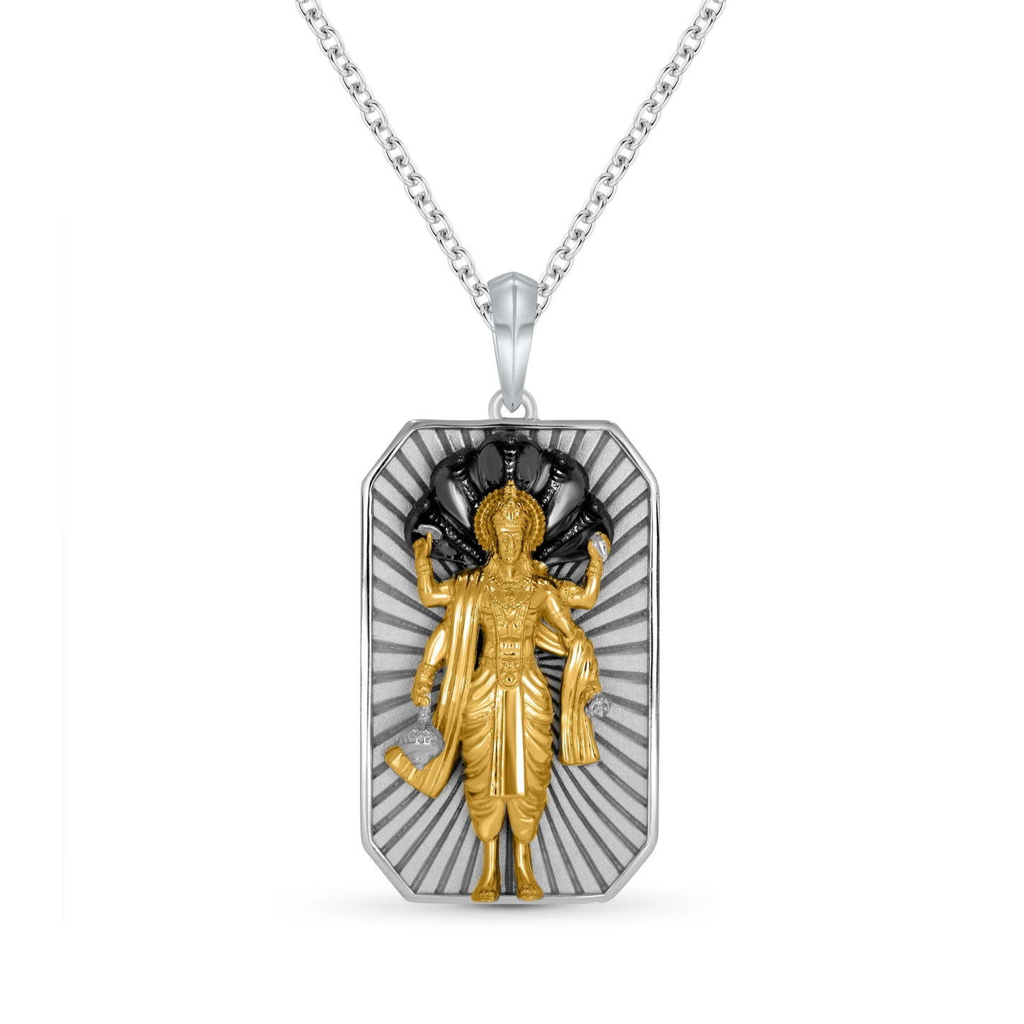 Vishnu Avatar Silver Pendant