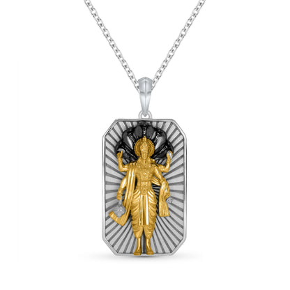Vishnu Avatar Silver Pendant