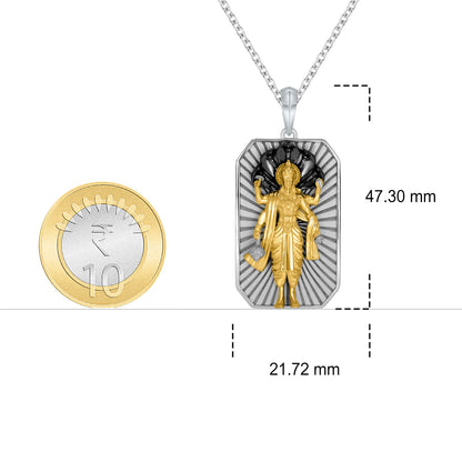 Vishnu Avatar Silver Pendant